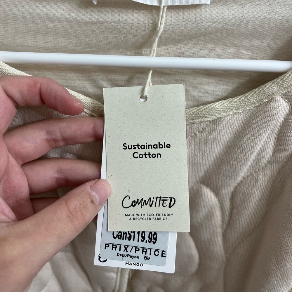 NWT Mango Oversized Quilted Jacket / Shacket - Picture 6 of 7